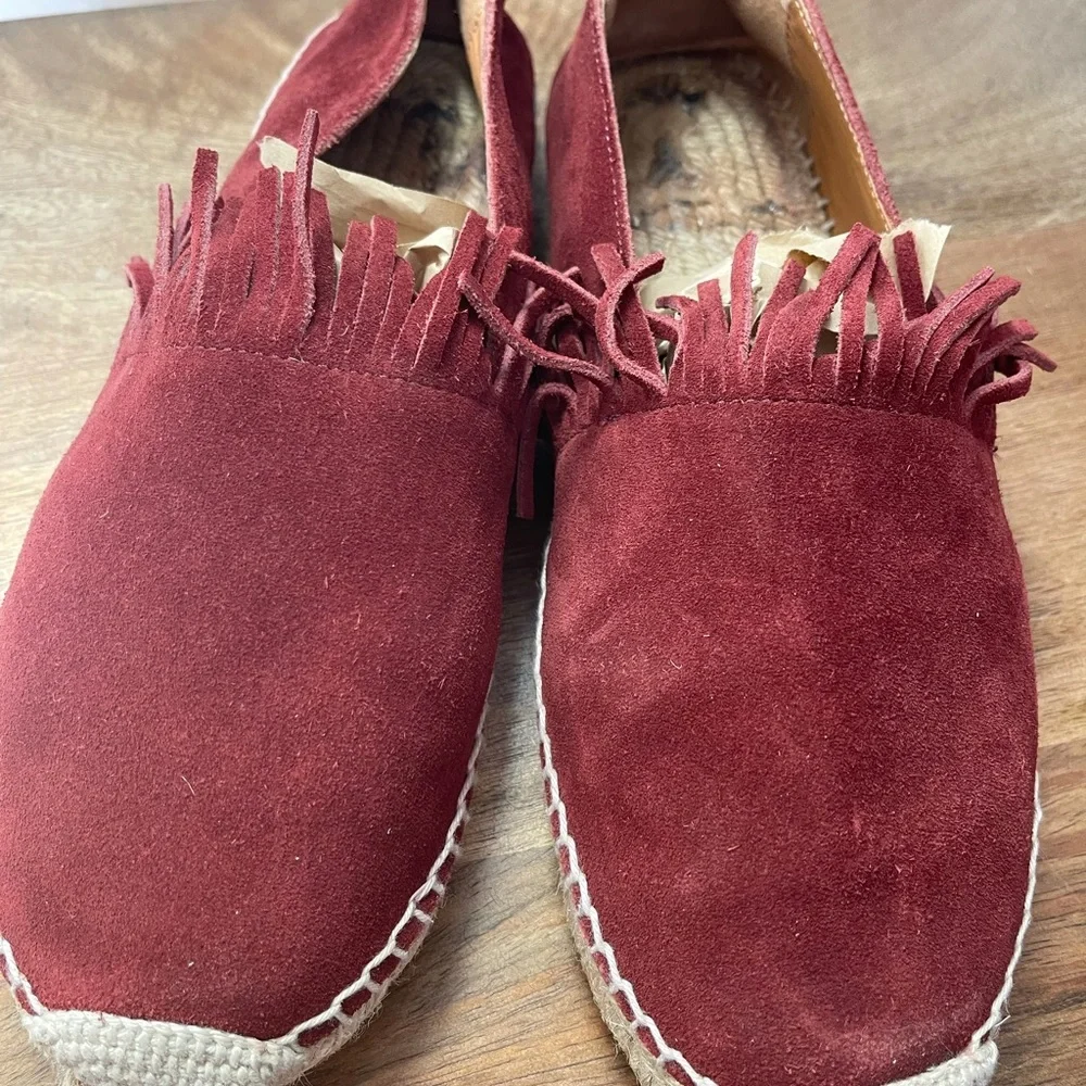 Chloé Fringe Suede Espadrilles 10 | needs insoles